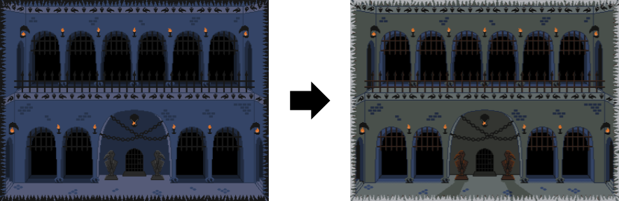 Old dungeon compared with new dungeon